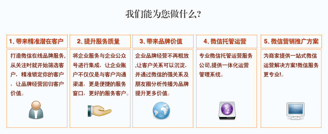 我們能為你做什么